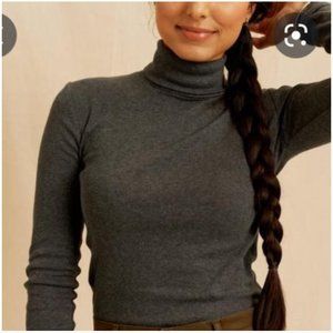 KOTN Fitted Turtleneck Charcoal (Small)